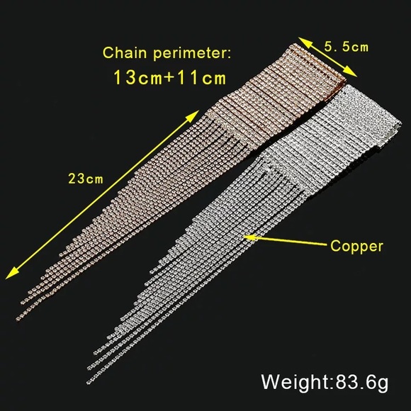 DLBB Rhinestone Dangle Bracelet - Picture 3 of 3